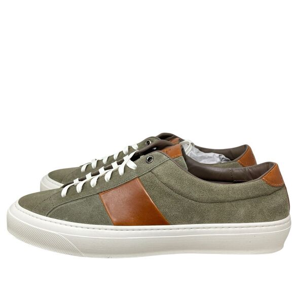 Good Man Brand Sneakers Mens 13 Legacy Lo Top Midtown Stripe Army Vachetta Suede - Picture 6 of 14